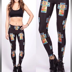 NWOT GoldSheep cross leggings — size xl